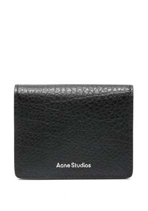 Acne Studios folded leather wallet - Black