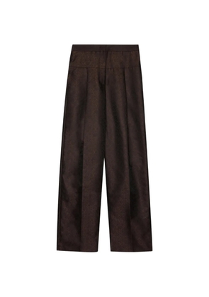 MSGM patterned trousers - Brown