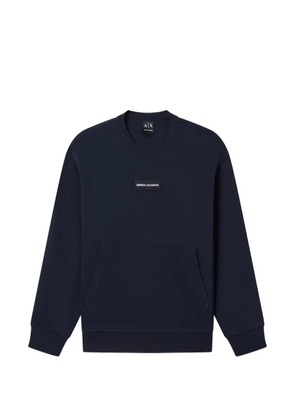 Armani Exchange patch pocket sweatshirt - Blue