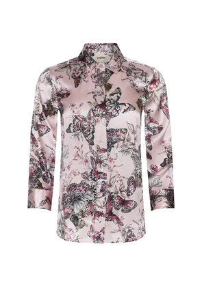 L'Agence Dani butterfly-print blouse - Pink