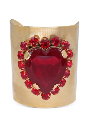 Simonetta Ravizza heart-detail cuff bracelet - Gold