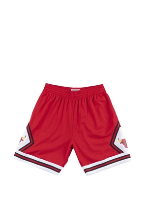 Mitchell & Ness elasticated graphic-print shorts - Red