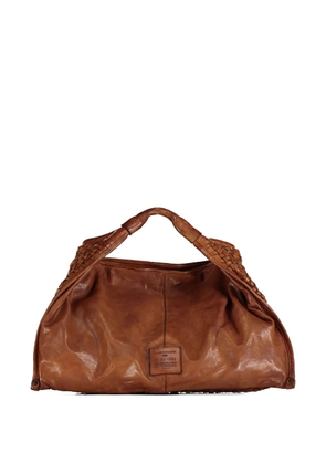 Campomaggi Edera woven shoulder bag - Brown