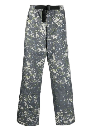 A-COLD-WALL* abstract-print straight-leg trousers - Grey