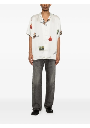 Ih Nom Uh Nit logo-print shirt - Neutrals