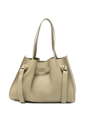 VISONA` tie detail tote bag - Neutrals