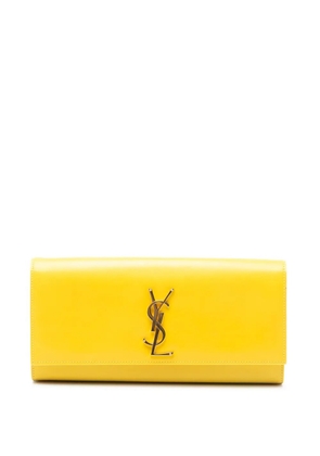 Saint Laurent Pre-Owned 2013 Leather Monogram Cassandre clutch bag - Yellow