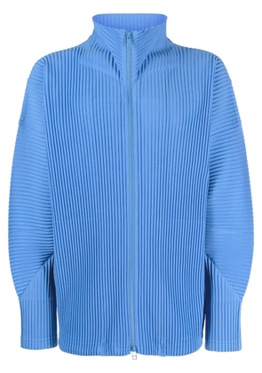 Homme Plissé Issey Miyake plissé zip-up jacket - Blue