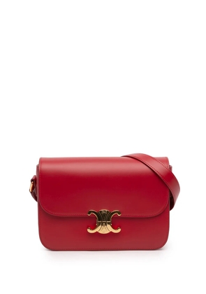 Celine Pre-Owned 2024 Classique Shiny Calfskin Triomphe crossbody bag - Red
