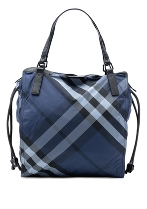 Burberry Pre-Owned 2000-2017 Supernova Check Nylon Buckleigh tote bag - Blue