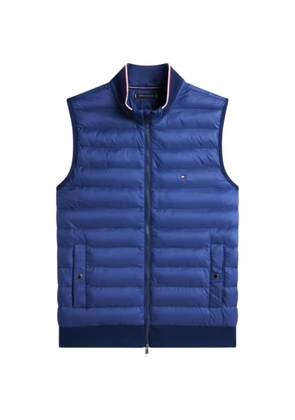 Tommy Hilfiger quilted collarless gilet - Blue