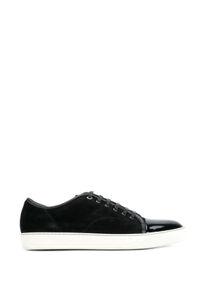 Lanvin cap-toe suede sneakers - Black