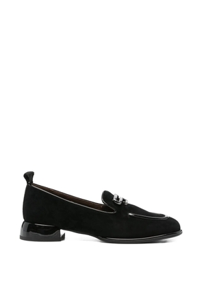 LINDA BAUMANN appliqué loafers - Black