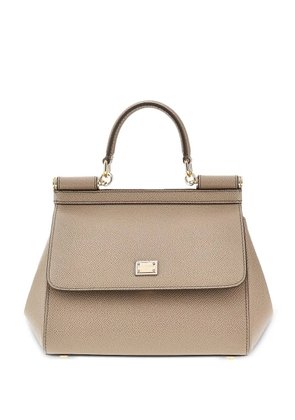 Dolce & Gabbana small 'sici' top-handle bag - Neutrals