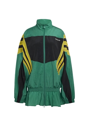 adidas striped zip jacket - Green