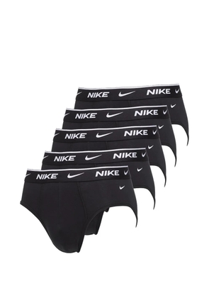 Nike logo-waistband briefs - Black