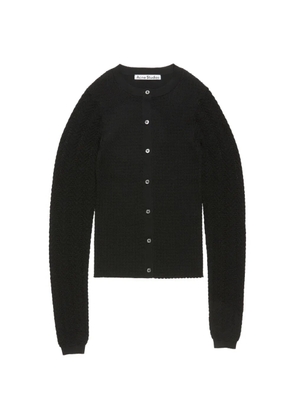Acne Studios button knitted cardigan - Black