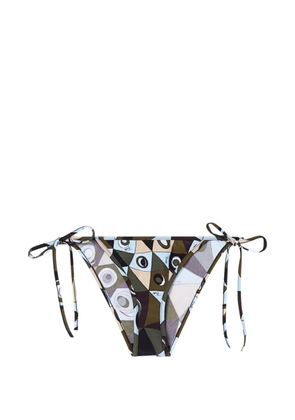 PUCCI Occhi-print bikini bottoms - Green