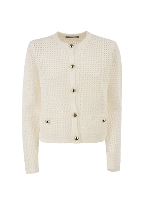 Fabiana Filippi openwork jewelled cardigan - Neutrals