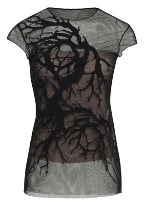 Gloria Coelho tree-detailed T-shirt - Black
