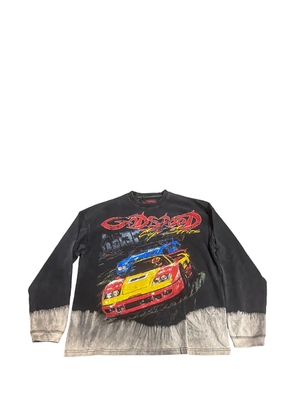 GODSPEED F.T.W LS bleached wash sweater - Black