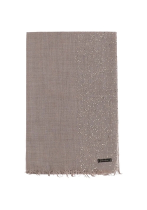 Faliero Sarti New Dalila sequin-embellished fringed scarf - Brown