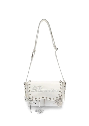 Blumarine embellishments shoulder bag - White
