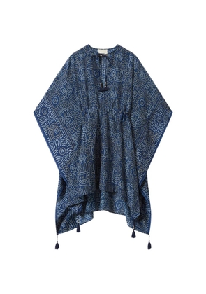 ISABEL MARANT LORELIZ tassel patterned cover-up - Blue