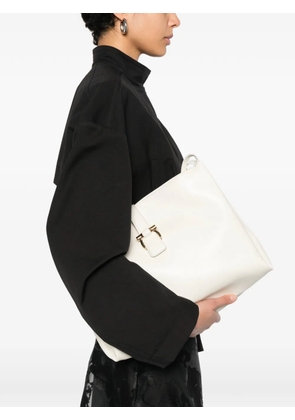 Ferragamo buckle leather satchel - Neutrals