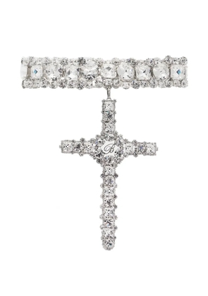 Blumarine cross choker - Silver