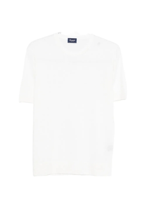 Drumohr short-sleeve round-neck T-shirt - Neutrals