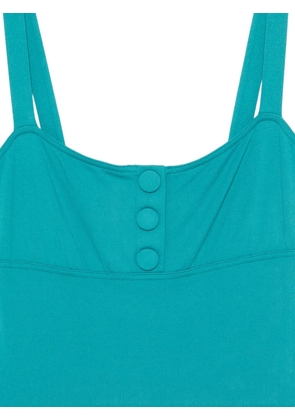 ERES Dahabiya button-embellished swimsuit - Blue