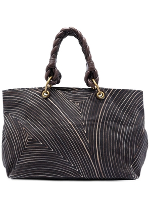 Bottega Veneta Pre-Owned 2007 Printed Canvas Cabat tote bag - Brown