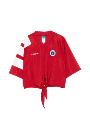 adidas striped knot jersey - Red