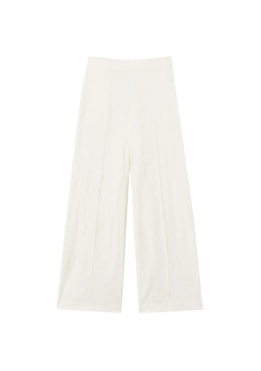 TWINSET embroidered palazzo pants - White
