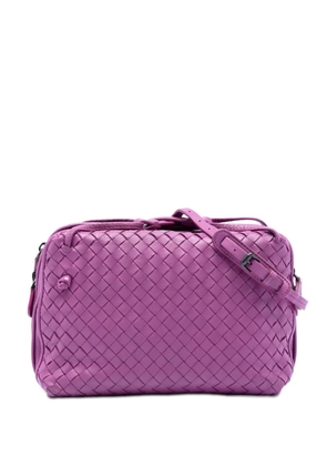 Bottega Veneta Pre-Owned 2012-2025 Nappa Intrecciato Nodini Double Zip crossbody bag - Purple