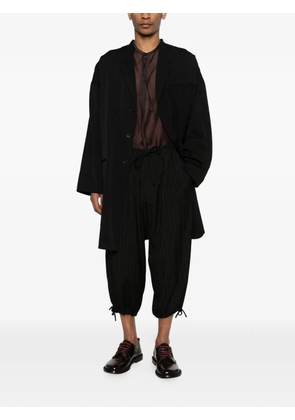 Yohji Yamamoto button single-breasted coat - Black