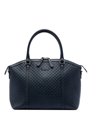 Gucci Pre-Owned 2016-2025 Large Microguccissima Dome satchel - Blue