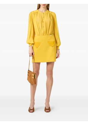Elisabetta Franchi silk mini dress - Yellow