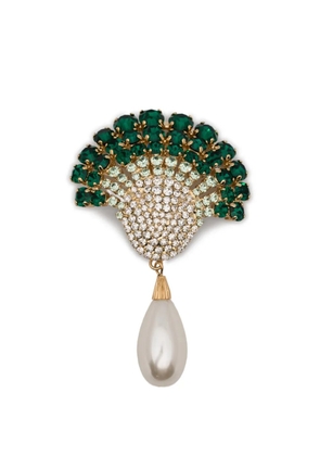 Rowen Rose pearl drop earrings - Gold