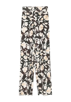 Patrizia Pepe floral-print palazzo pants - Black