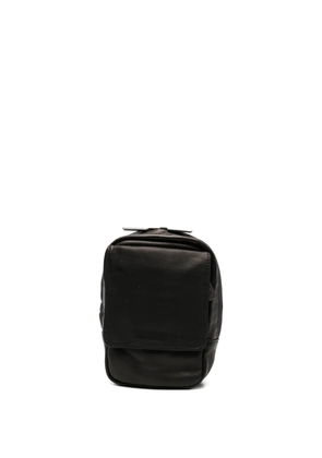 Yohji Yamamoto Scratch leather messenger bag - Black