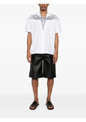 COUNTY OF MILAN wing-print shirt - White