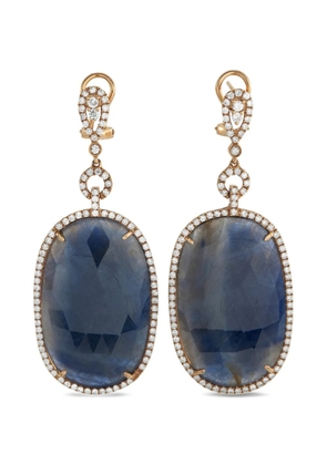 LB Exclusive diamond and sapphire earrings - Pink