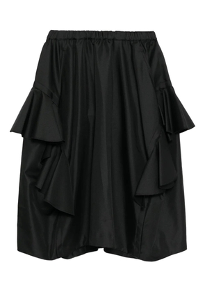 Comme Des Garçons Comme Des Garçons ruffled midi skirt - Black