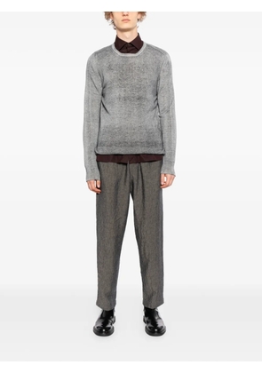 Barena elasticated waistband linen trousers - Grey