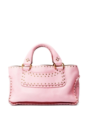 Celine Pre-Owned 2022 Boogie studded leather handbag - Pink