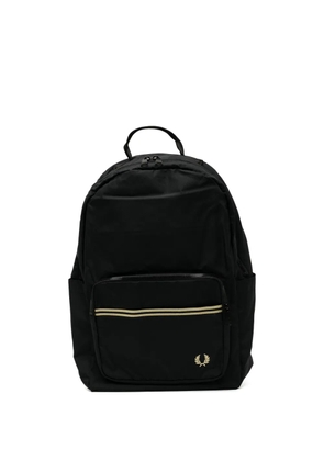 Fred Perry tipped tape backpack - Black