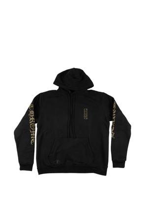 Chrome Hearts vertical-logo hoodie - Black