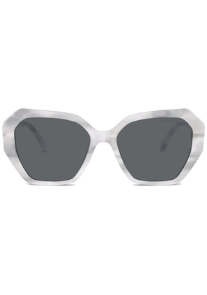 Swarovski Eyewear geometric-frame sunglasses - White